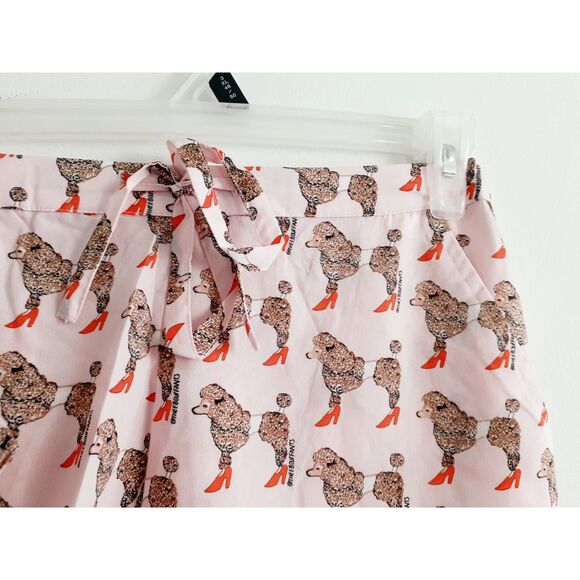 BOUFFANTS & BROKEN HEARTS 2pc Sassier Poodles Pajama Pink Shorts Set Small NWT - Picture 9 of 14
